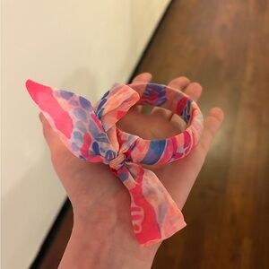 Lilly Pulitzer Pink and Blue Fabric Bracelet
